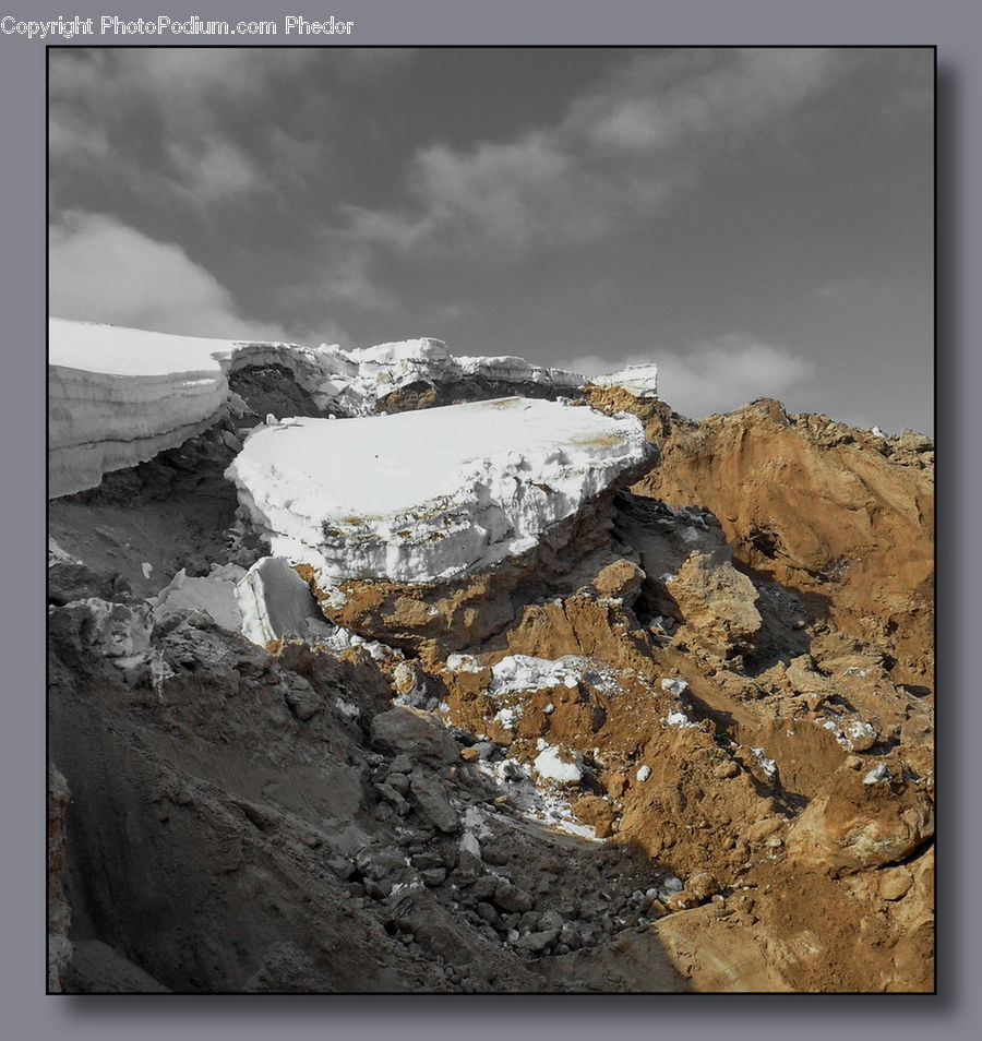 Rubble, Alps, Crest, Mountain, Peak, Cloud, Cumulus