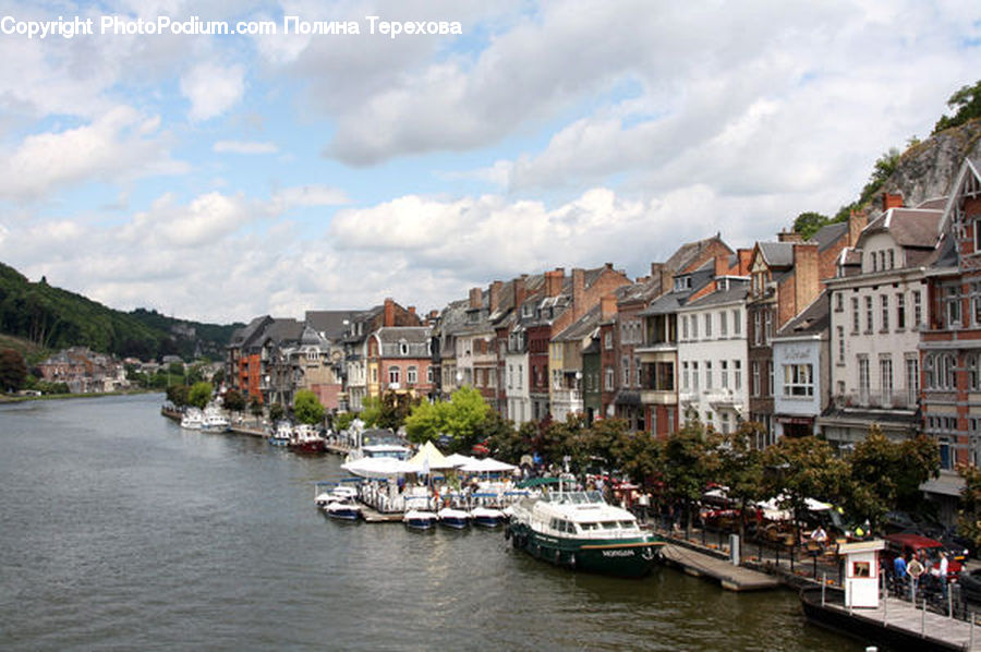 Canal, Outdoors, River, Water, Building, Downtown, Town