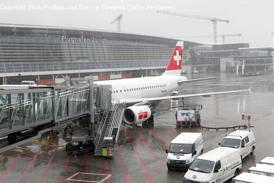 Aircraft, Airplane, Train, Vehicle, Car, Van, Ambulance