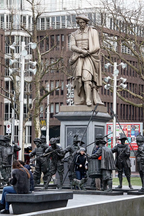 Soldier, Swat Team, Art, Sculpture, Statue, Team, Troop