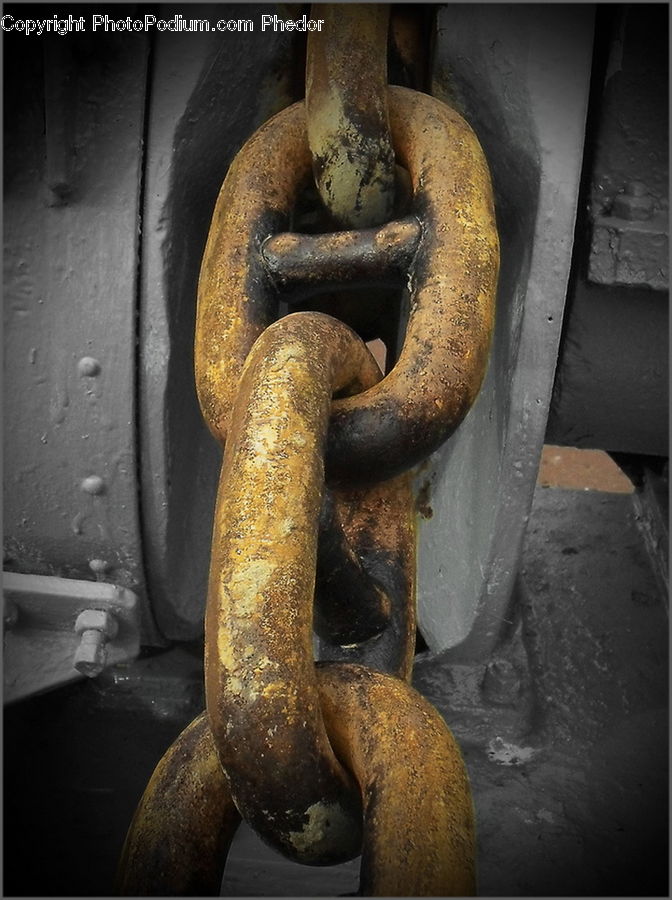 Chain, Rust, Art, Sculpture, Statue, Head, Portrait