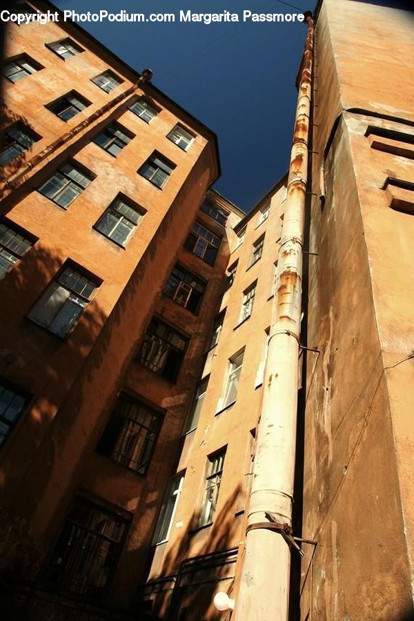 Brick, City, Downtown, Urban, Building, Neighborhood, Town