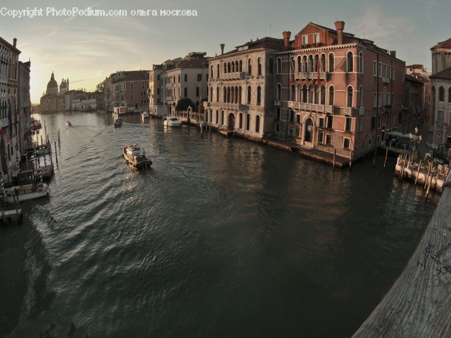 Canal, Outdoors, River, Water, Boat, Gondola, Boardwalk