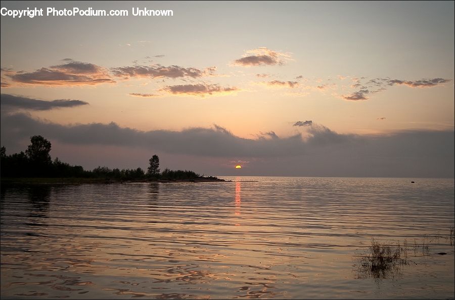 Dusk, Outdoors, Sky, Sunlight, Sunrise, Sunset, Lake