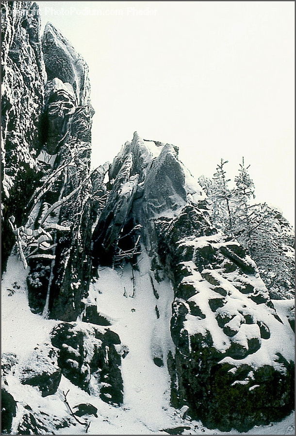 Alps, Crest, Mountain, Peak, Ice, Outdoors, Snow