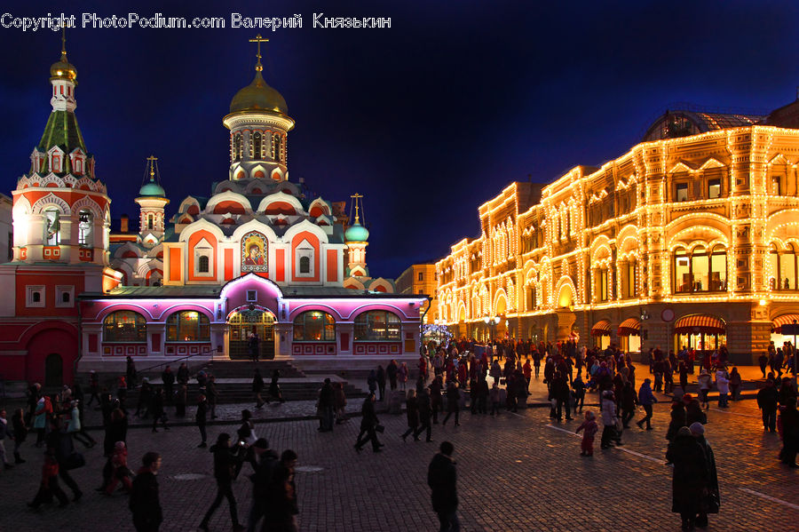 Architecture, Downtown, Plaza, Town, Town Square, Church, Worship