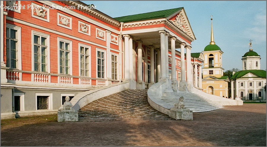 Building, Housing, Villa, Architecture, Downtown, Plaza, Town Square