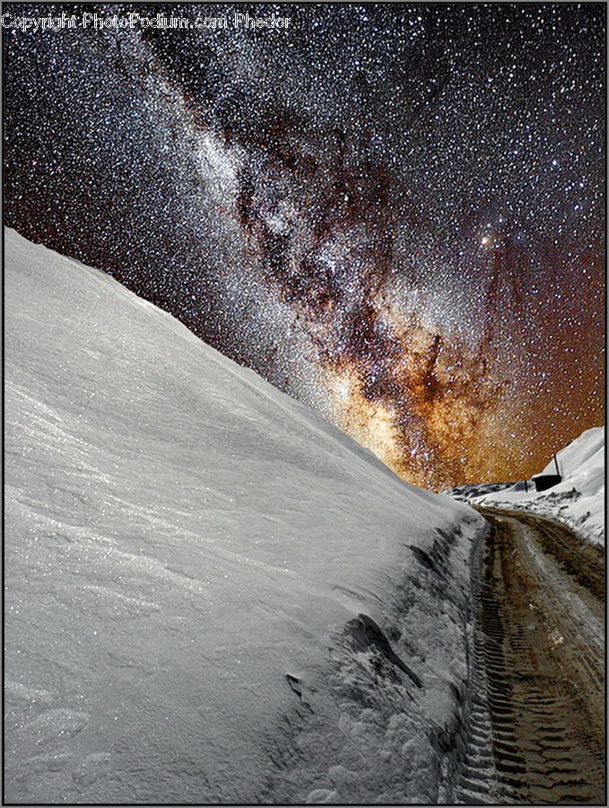 Galaxy, Milky Way, Nebula, Night, Outdoors, Outer Space, Universe