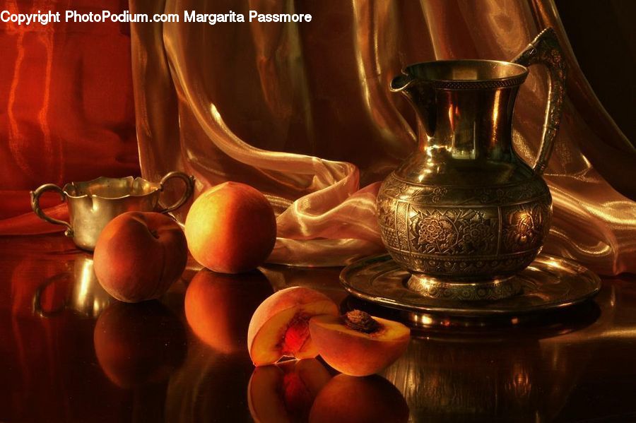 Glass, Goblet, Cup, Art, Painting, Still Life, Pot