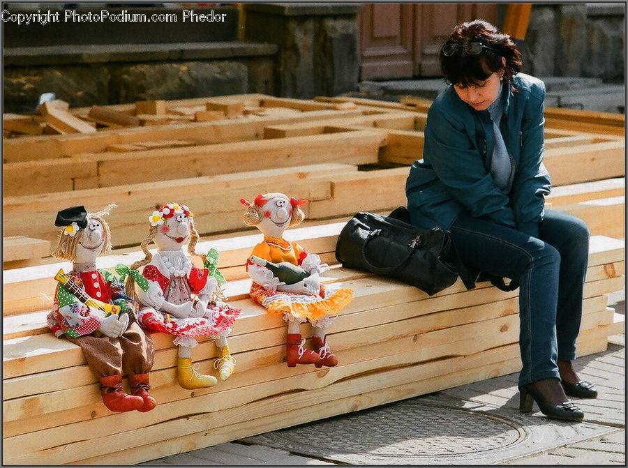 Human, People, Person, Bench, Cream, Creme, Dessert
