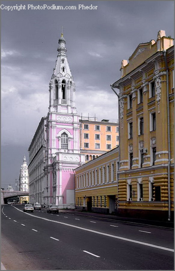 Building, Downtown, Town, Road, City, Housing, Villa