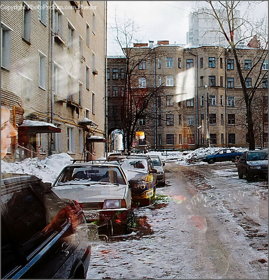 Automobile, Car, Vehicle, Suv, Apartment Building, Building, High Rise