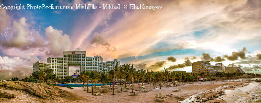 Building, Housing, Pool, Water, Beach, Coast, Outdoors