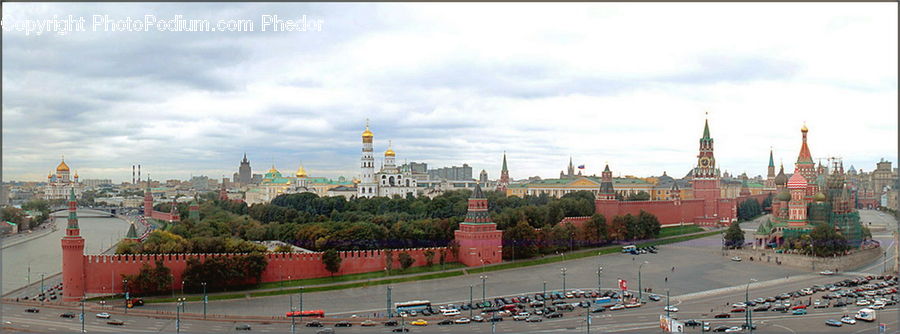 Architecture, Downtown, Plaza, Town Square, Town, Bell Tower, Clock Tower