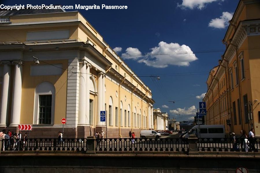 Building, Downtown, Town, City, Urban, Architecture, Plaza