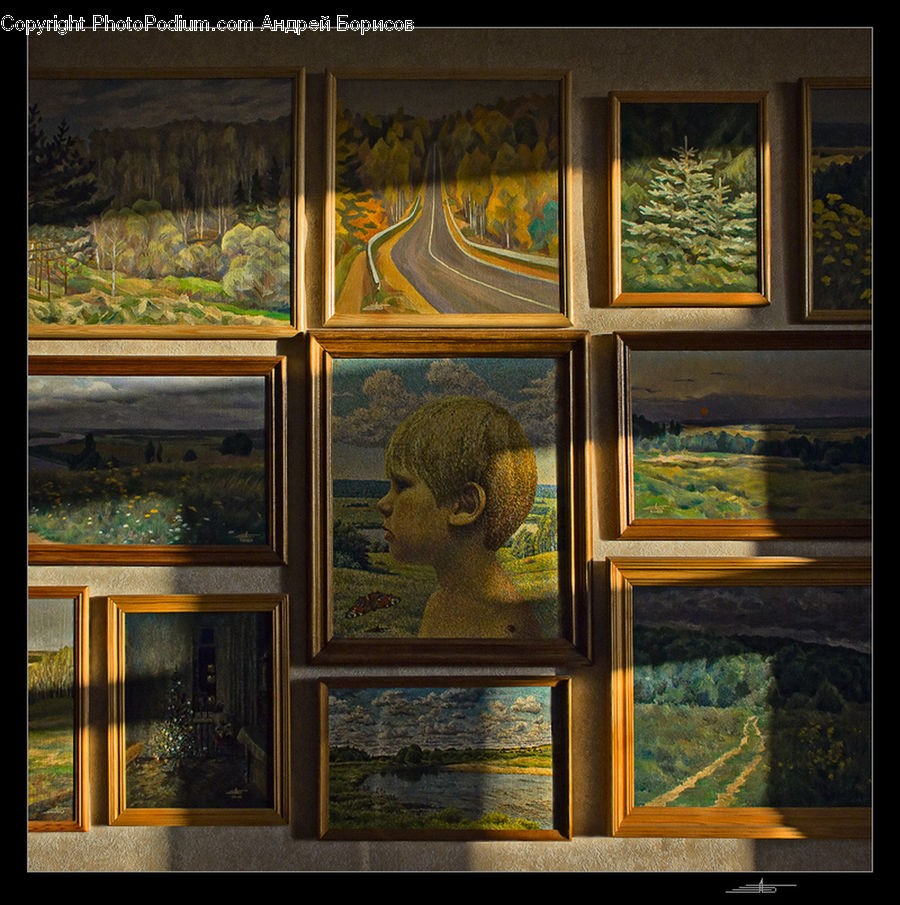 Art, Painting, Window, Collage, Poster, Floral Design, Head