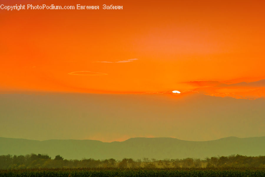 Dawn, Dusk, Sky, Sunrise, Sunset, Red Sky, Outdoors