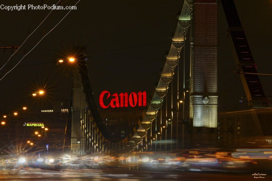 Night, Outdoors, City, Downtown, Metropolis, Urban, Building