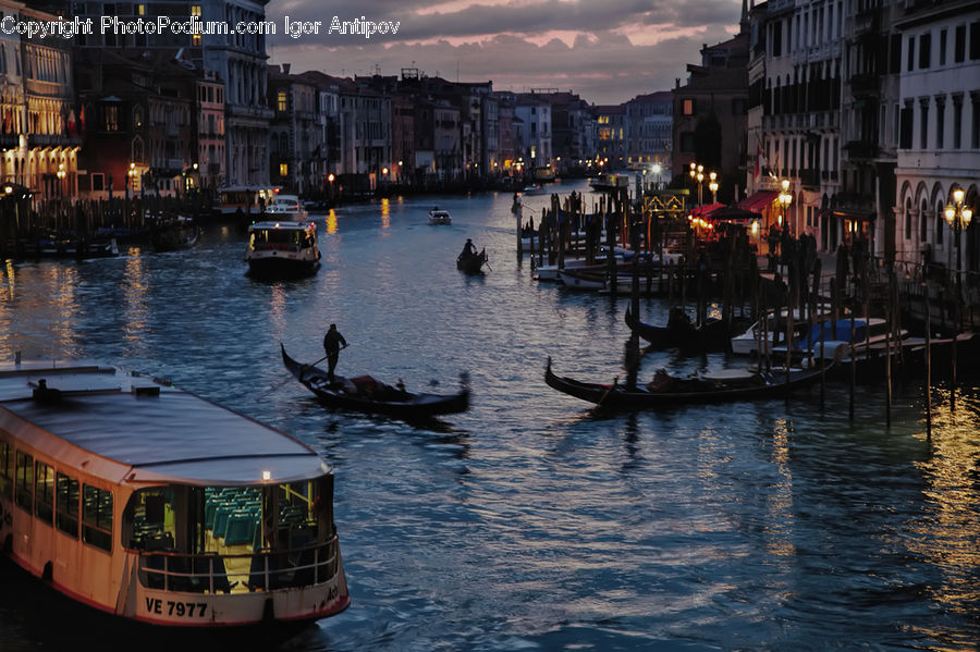 Boat, Gondola, Watercraft, Harbor, Port, Waterfront, Canal