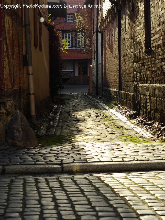 Cobblestone, Pavement, Walkway, Alley, Alleyway, Road, Street