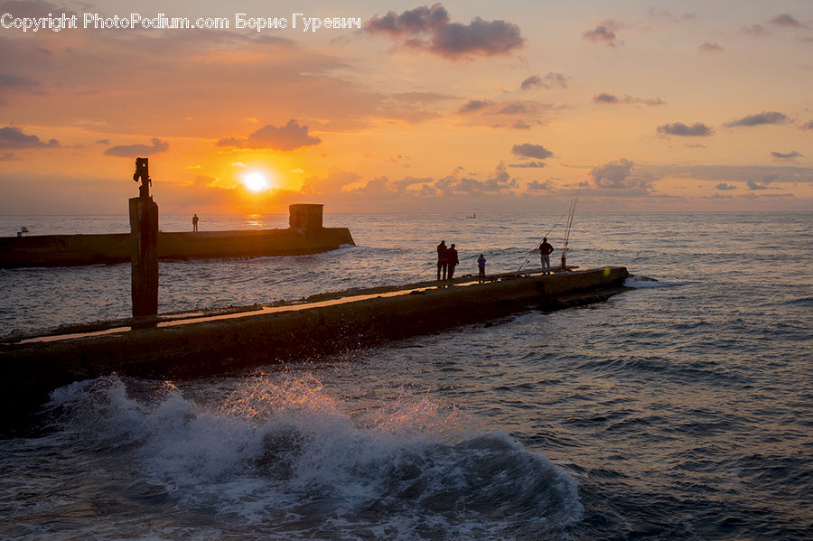 Beach, Coast, Outdoors, Sea, Water, Ferry, Freighter