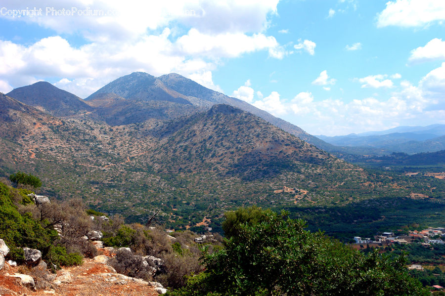 Crest, Mountain, Outdoors, Peak, Bush, Plant, Vegetation