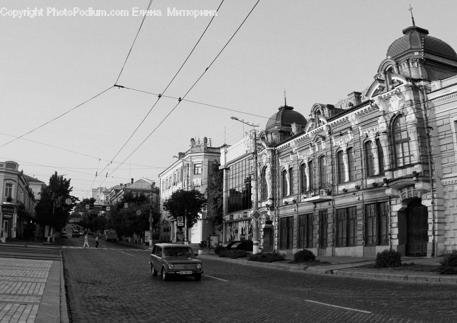 Building, Downtown, Town, Architecture, Court, Road, City