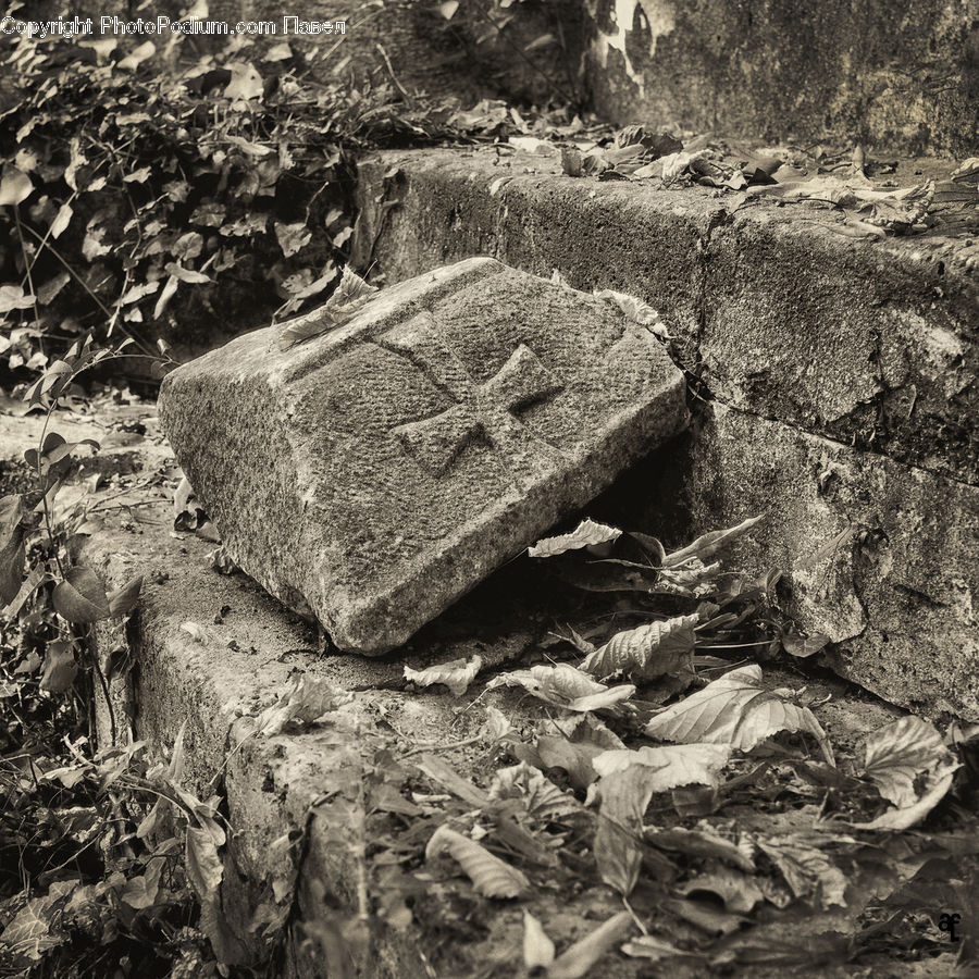Tomb, Tombstone, Rock, Rubble