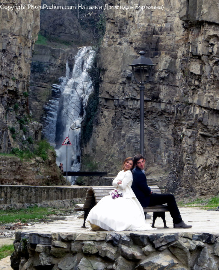 People, Person, Human, Bench, Cliff, Outdoors, Rock