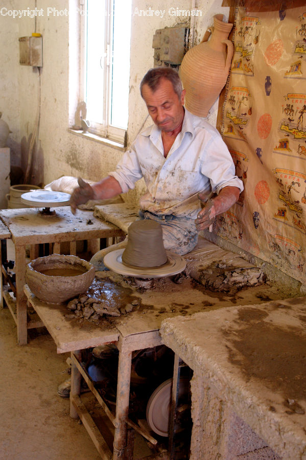 People, Person, Human, Dining Table, Furniture, Table, Dough
