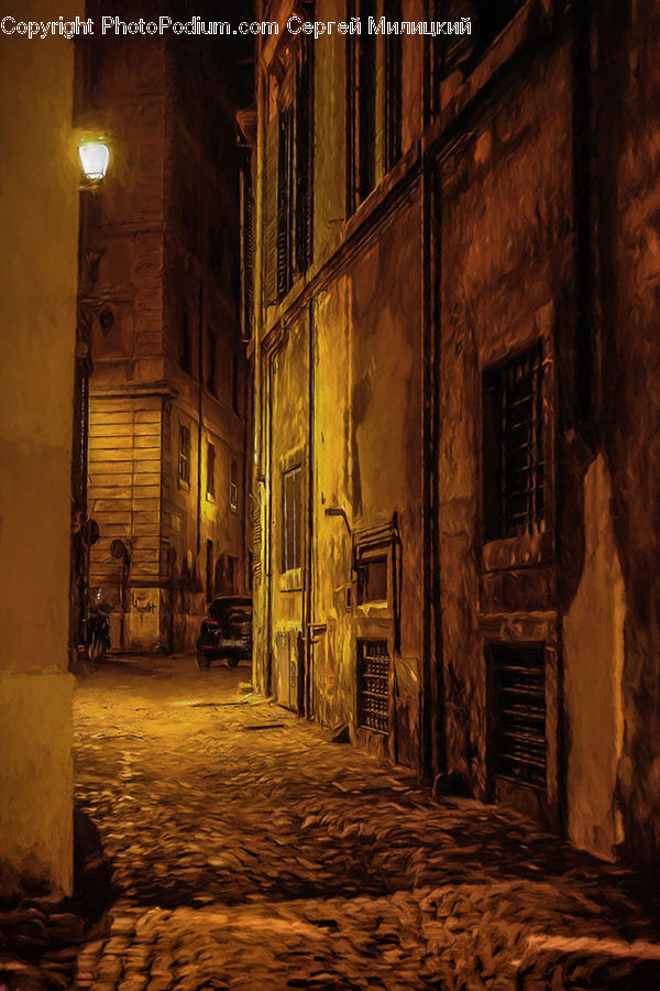 Crypt, Dungeon, Alley, Alleyway, Road, Street, Town
