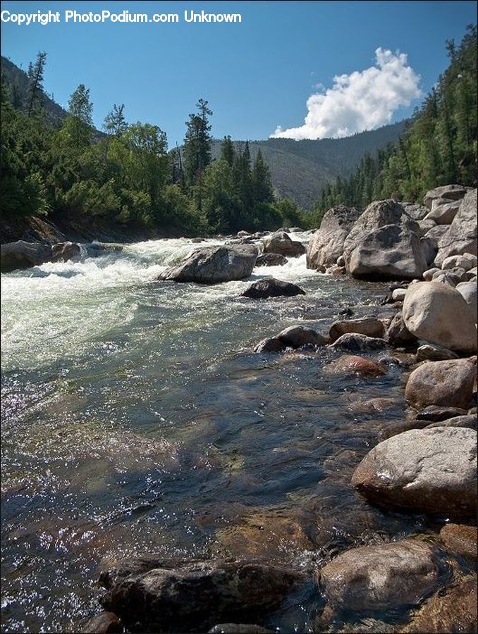 Rock, Creek, Outdoors, River, Water, Sea, Sea Waves