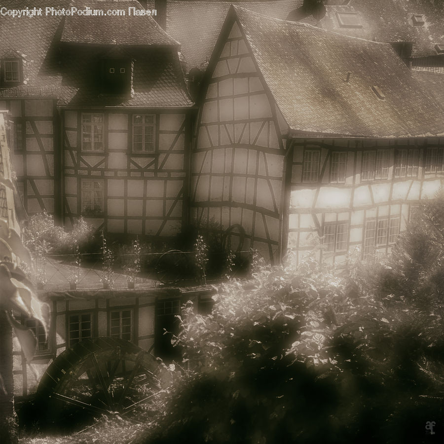 Building, Cottage, Housing, Downtown, Neighborhood, Town, City