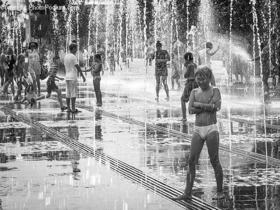 People, Person, Human, Construction, Scaffolding, Pool, Water