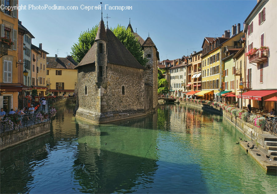Castle, Ditch, Fort, Moat, Canal, Outdoors, River