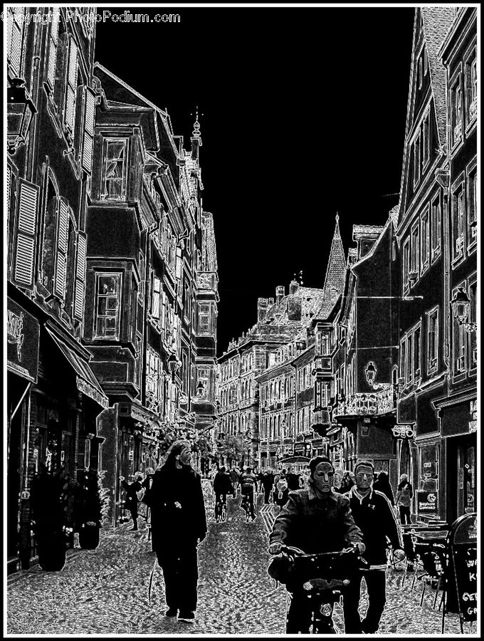Human, People, Person, Silhouette, City, Downtown, Urban
