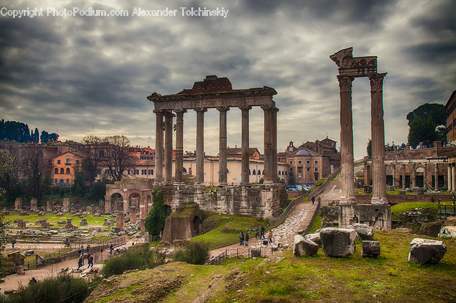 Ruins, Architecture, Castle, Fort, Arch, Column, Pillar
