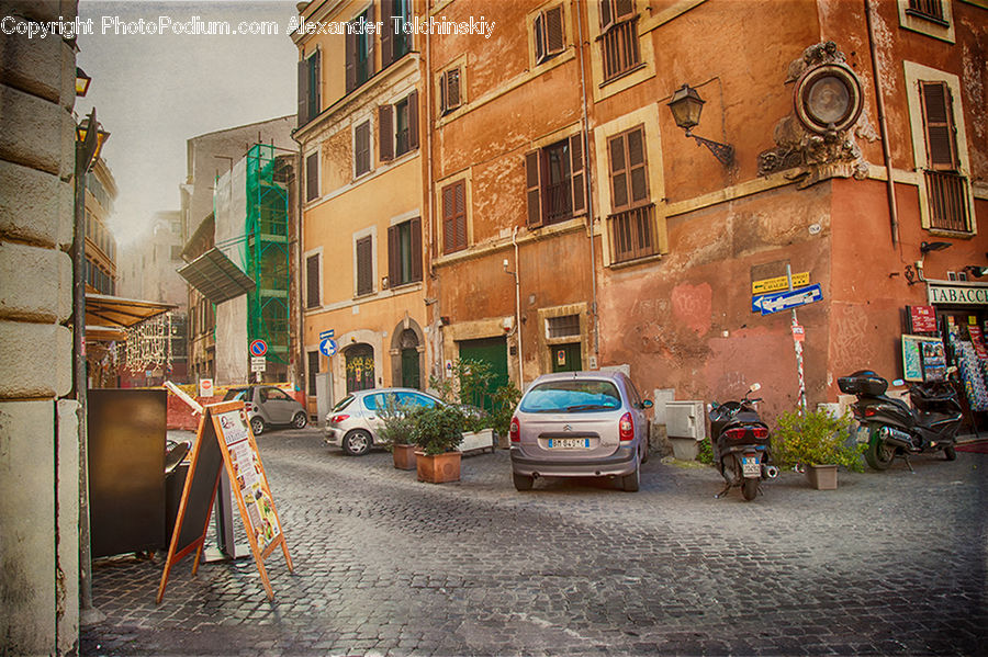 Parking, Parking Lot, Automobile, Car, Sedan, Vehicle, License