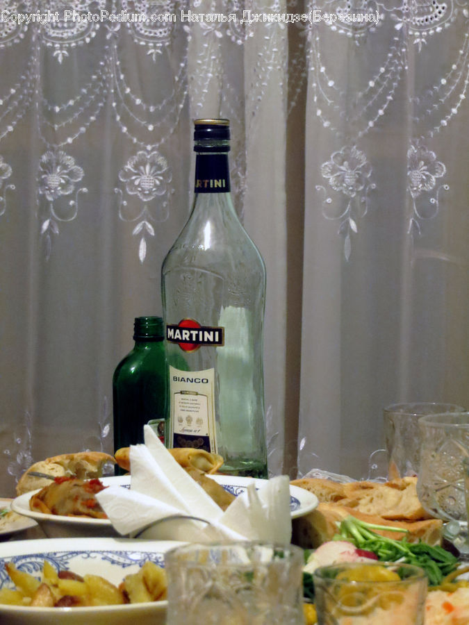 Bottle, Alcohol, Beverage, Cocktail, Gin, Liquor, Bowl