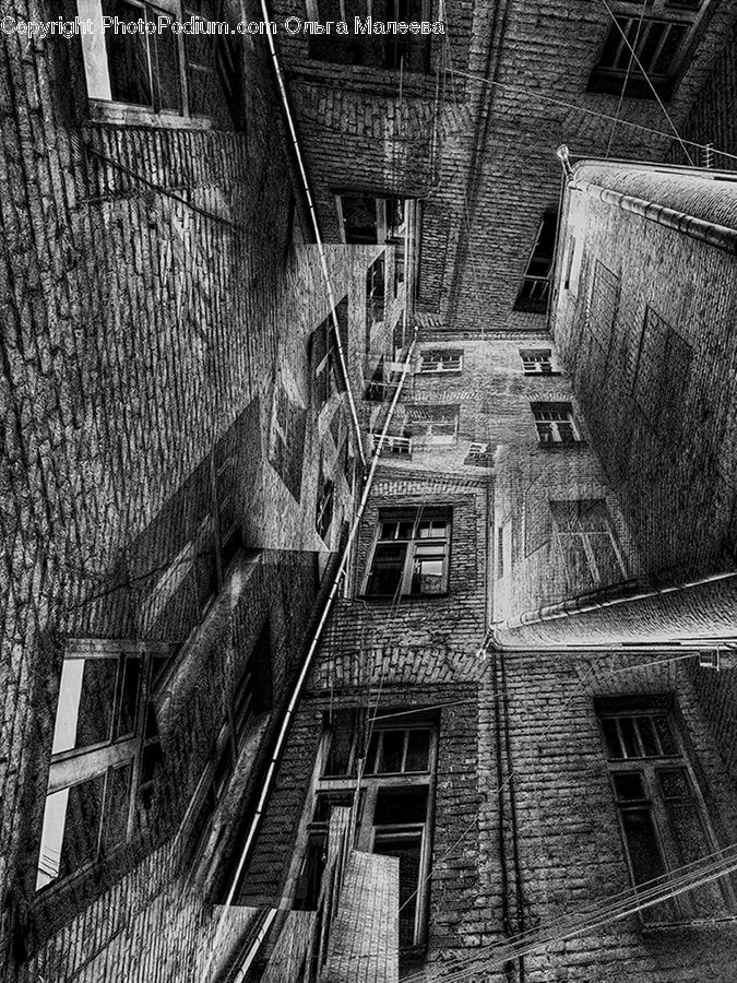 Brick, Alley, Alleyway, Road, Street, Town, Cabin