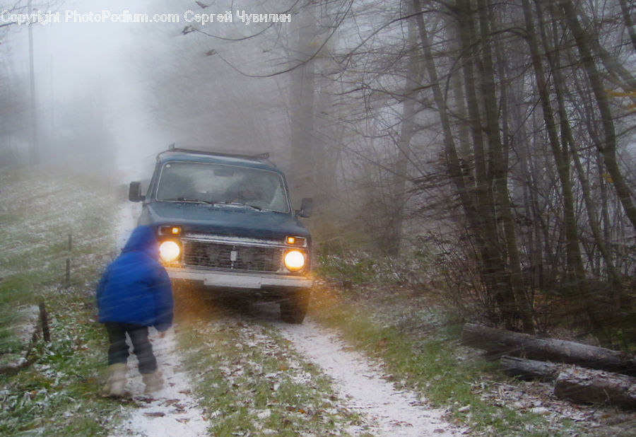People, Person, Human, Dirt Road, Gravel, Road, Blizzard