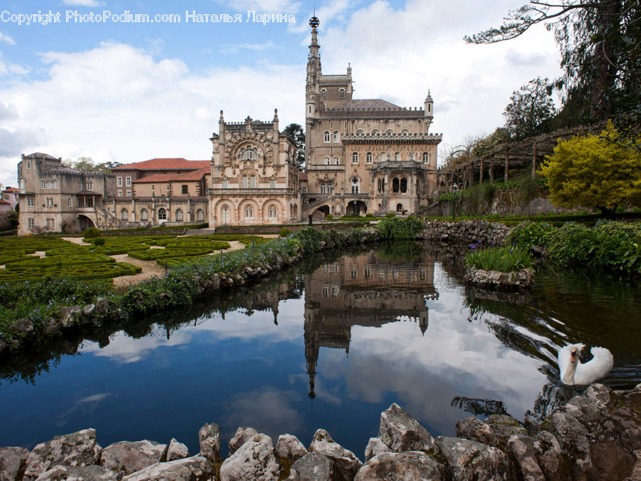 Outdoors, Pond, Water, Architecture, Castle, Fort, Mansion
