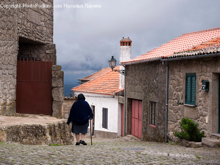 Human, People, Person, Roof, Building, Cottage, Housing