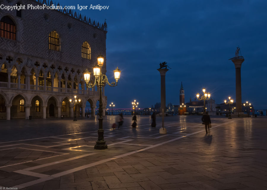 Architecture, Downtown, Plaza, Town Square, Town, Building, City