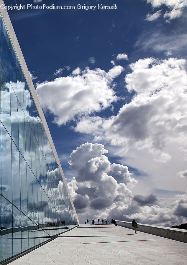 Azure Sky, Cloud, Outdoors, Sky, Cumulus, Boardwalk, Deck