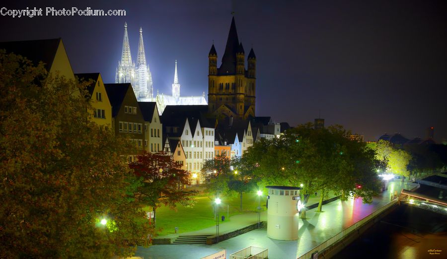 City, Downtown, Metropolis, Urban, Building, Architecture, Church