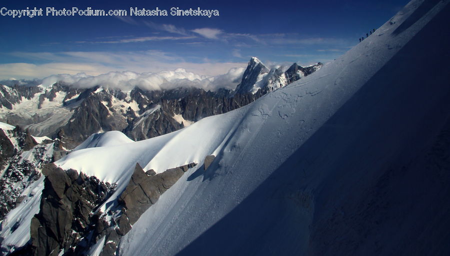 Arctic, Glacier, Ice, Mountain, Outdoors, Snow, Crest