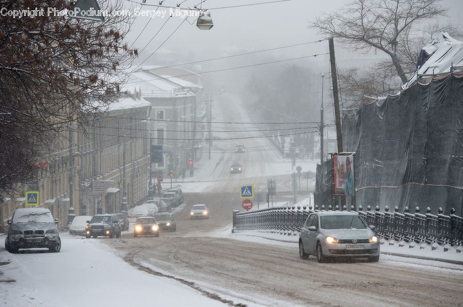 Blizzard, Outdoors, Snow, Weather, Winter, Automobile, Car