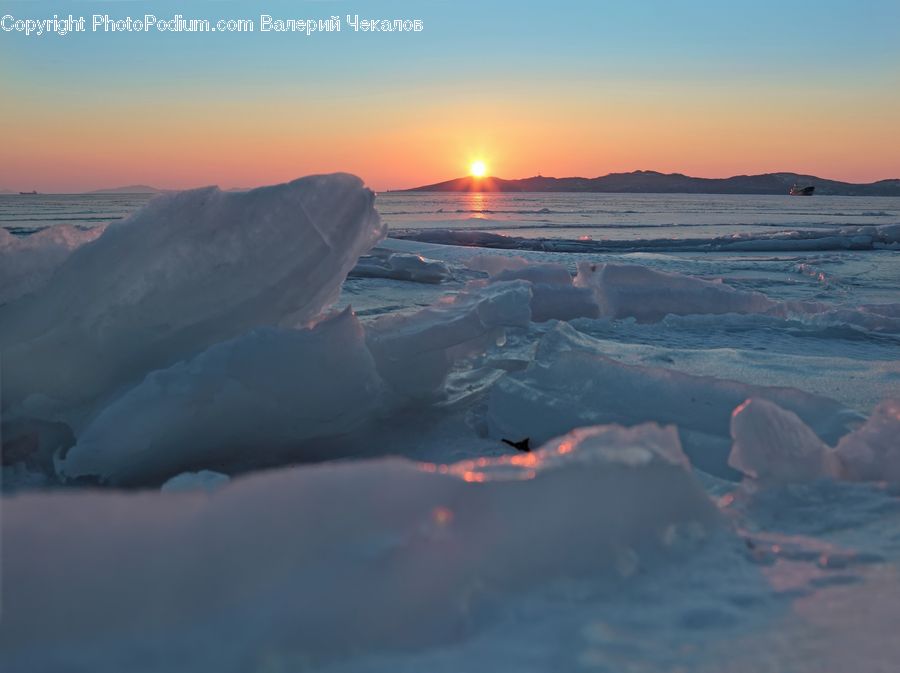 Eruption, Volcano, Arctic, Glacier, Ice, Mountain, Outdoors
