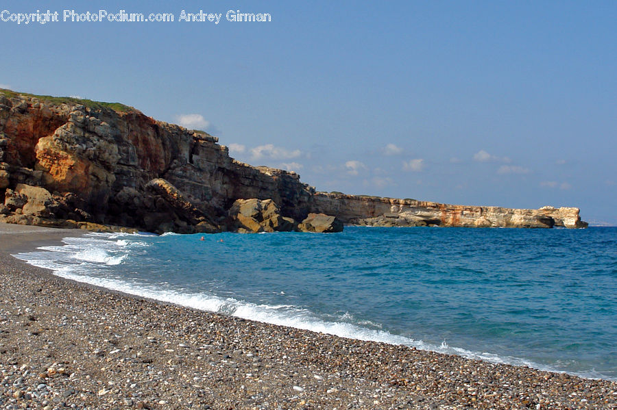 Promontory, Beach, Coast, Outdoors, Sea, Water, Cliff